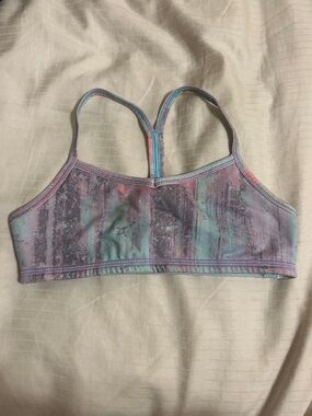 Ivivva Pastel Tie-Dye Sports Bra in Lavender, Mint & Coral